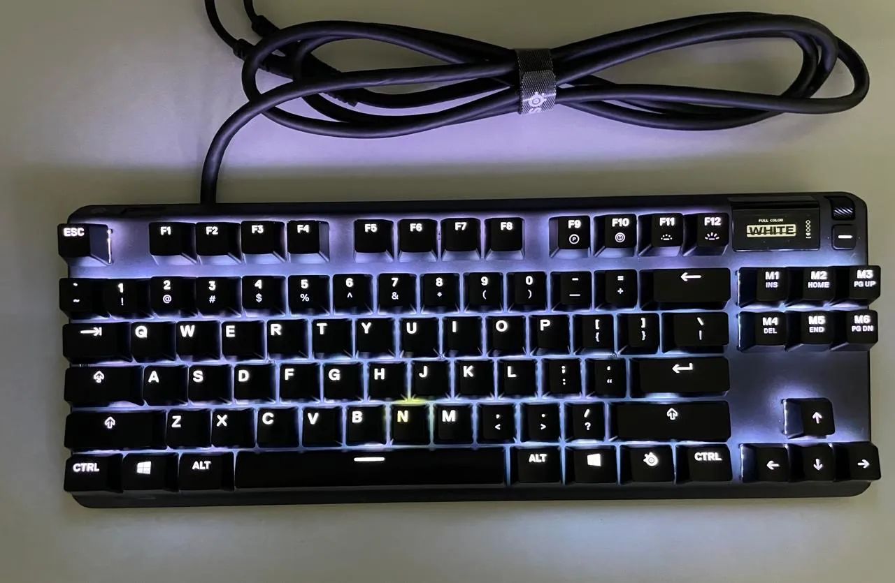 Teclado Mecânico SteelSeries Apex Pro TKL - OLED Smart Display - Foto 4