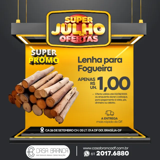 SUPER PROMO - Lenha para Fogueira