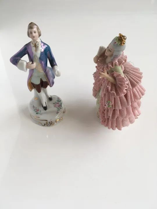 par de bibelôs REBIS. porcelana.  - Foto 2