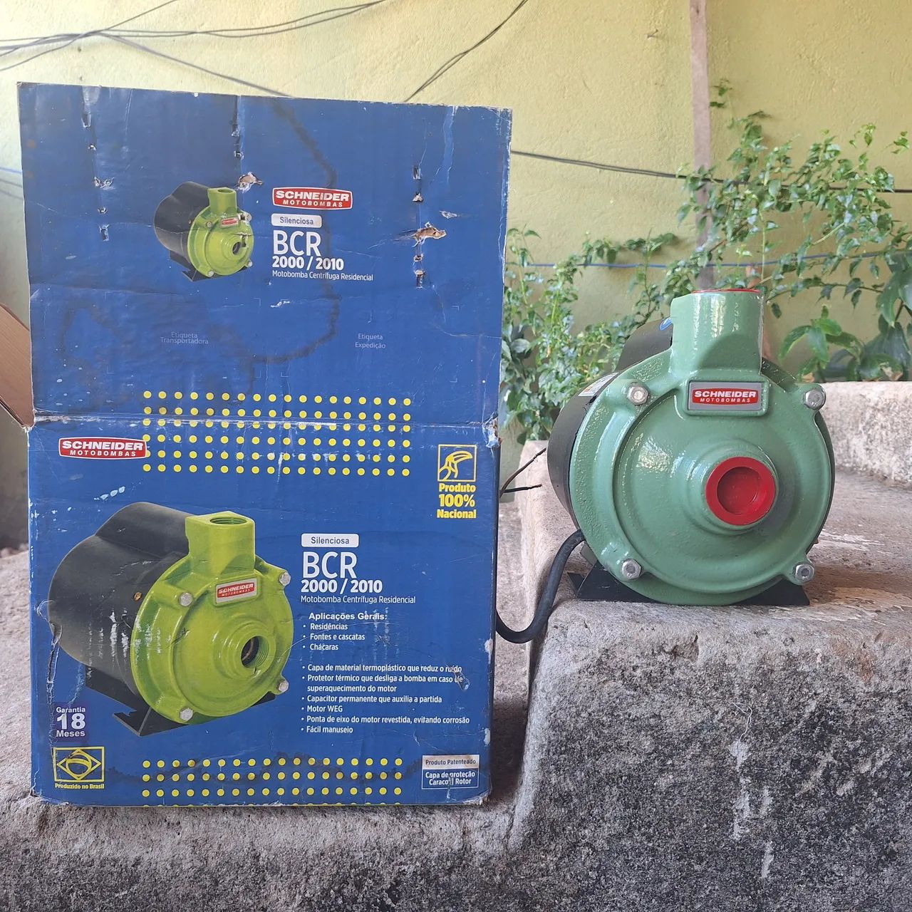 Motobomba Schneider 1CV - Semi Nova (2 dias de uso) + Garantia