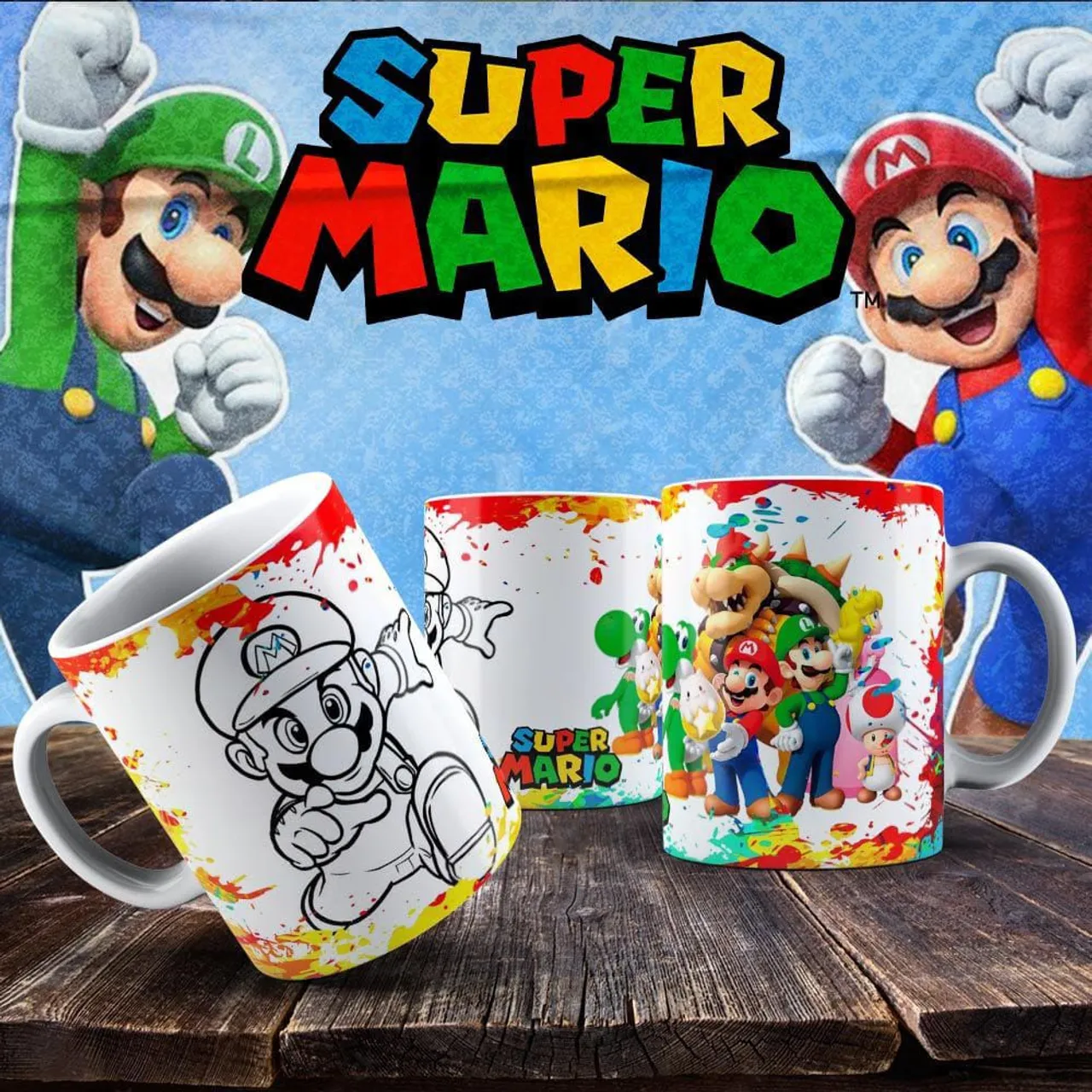 Canecas Super Mario - Coleção Exclusiva!