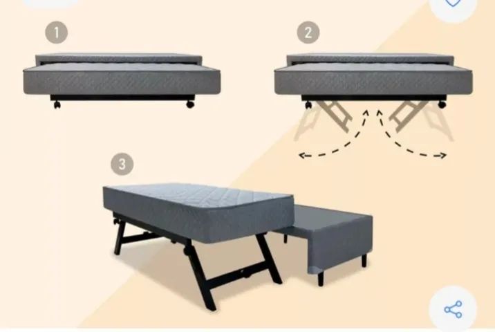 Bicama solteiro articulado em ótima condição de uso - Foto 3