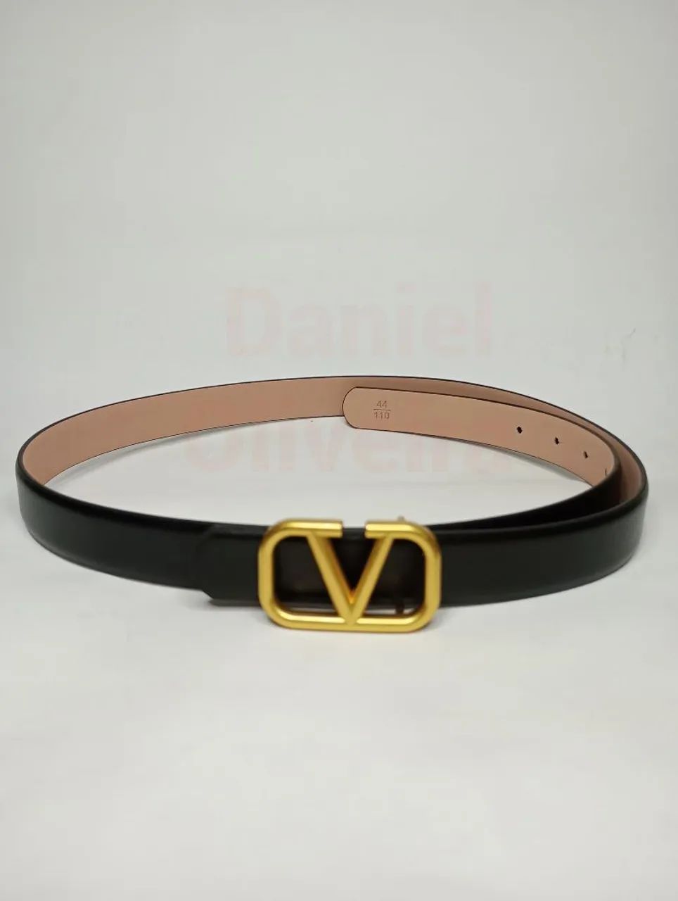 Cinto de couro Valentino fino 2,5cm 