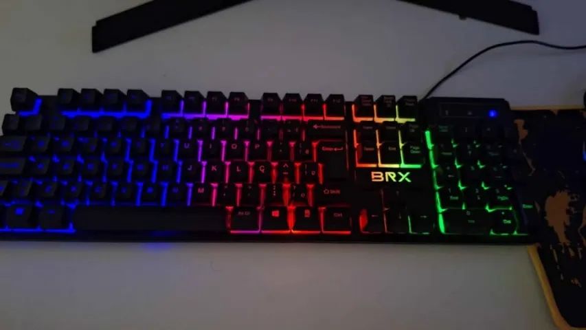 Kit gamer com headset, mouse, mousepad e teclado - Foto 4