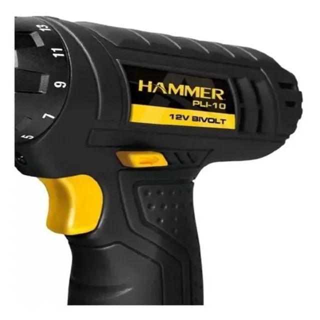 Parafusadeira Furadeira Profissional Hammer 12V Bateria Bivolt com Garantia - Foto 3
