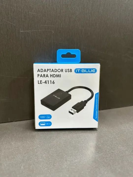 Adaptador Conversor Usb 3.0 Para Hdmi 1080 It-blue Le-4116