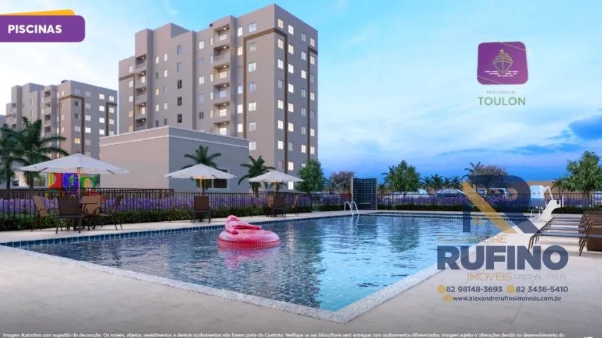 Toulon Residencial, 2/4 Com Quintal Privativo Prox ao Pátio Shopping Lazer e Diversão. - Foto 5