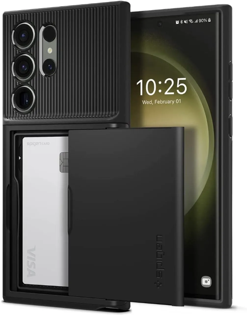 Duas capas para Samsung S23 Ultra Spigen Slim Armor CS e Spigen Capa Liquid Air