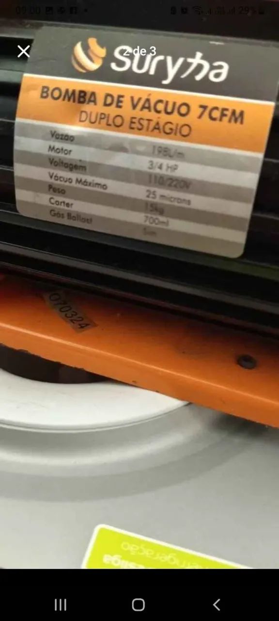 Bomba de vácuo64297245826307121