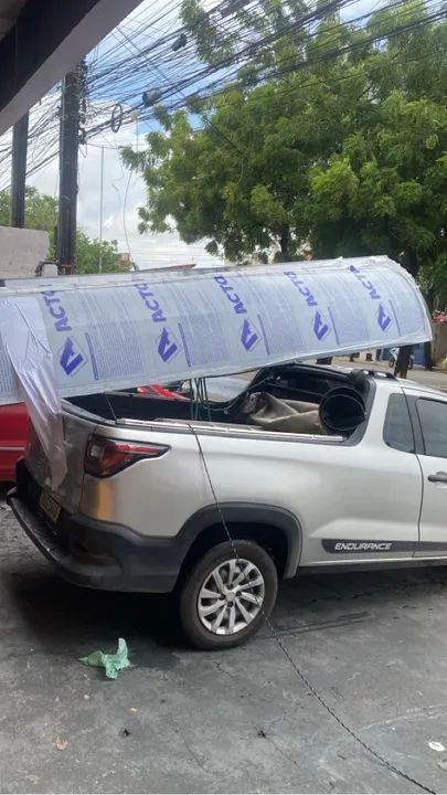 Toldo em Policarbonato Proteção sol chuva Promoção - Foto 4