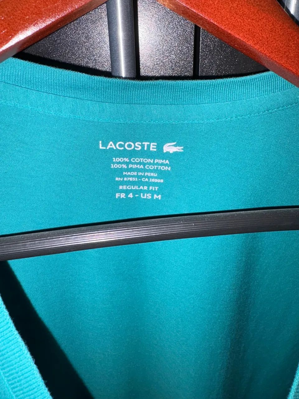 Camisa Lacoste Gola V - Foto 2