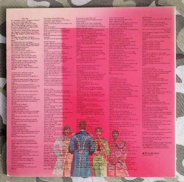 LP Vinil The Beatles Sgt. Pepper's Lonely Hearts Club Band C/ OBI, Enc. Ed. Japão P1976 - Foto 2