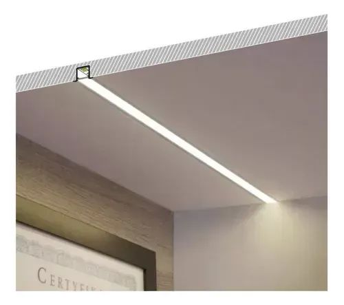 Perfil De Led Embutir Branco 3m (Honestidade e Qualidade JK Eletrônicos). - Foto 3
