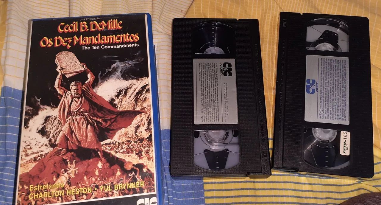 VHS Os Dez Mandamentos - Cecil B. DeMille