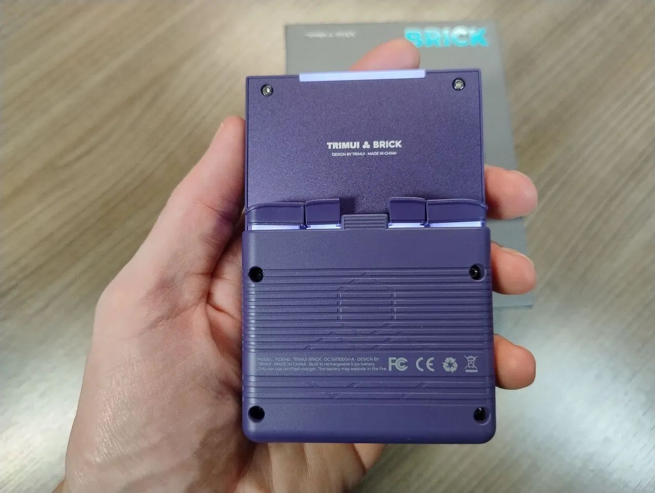 Trimui Brick Roxo Portátil jogos retro - Foto 4