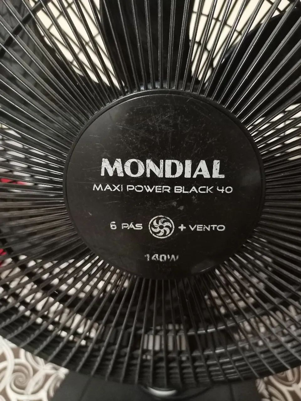 Ventilador Mondial Maxi Power Black 40cm - Foto 2