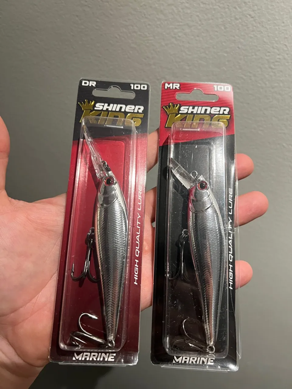 Kit Iscas Artificiais Shiner King - DR e MR + 2 leader Marine