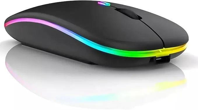 Mouse Sem Fio Bluetooth Recarregável Wi-Fi A'Gold MS-03A Loja Coimbra Computadores Entrega - Foto 2