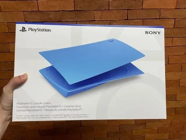 Tampa Console Ps5 Modelo Fat Starlight Blue
