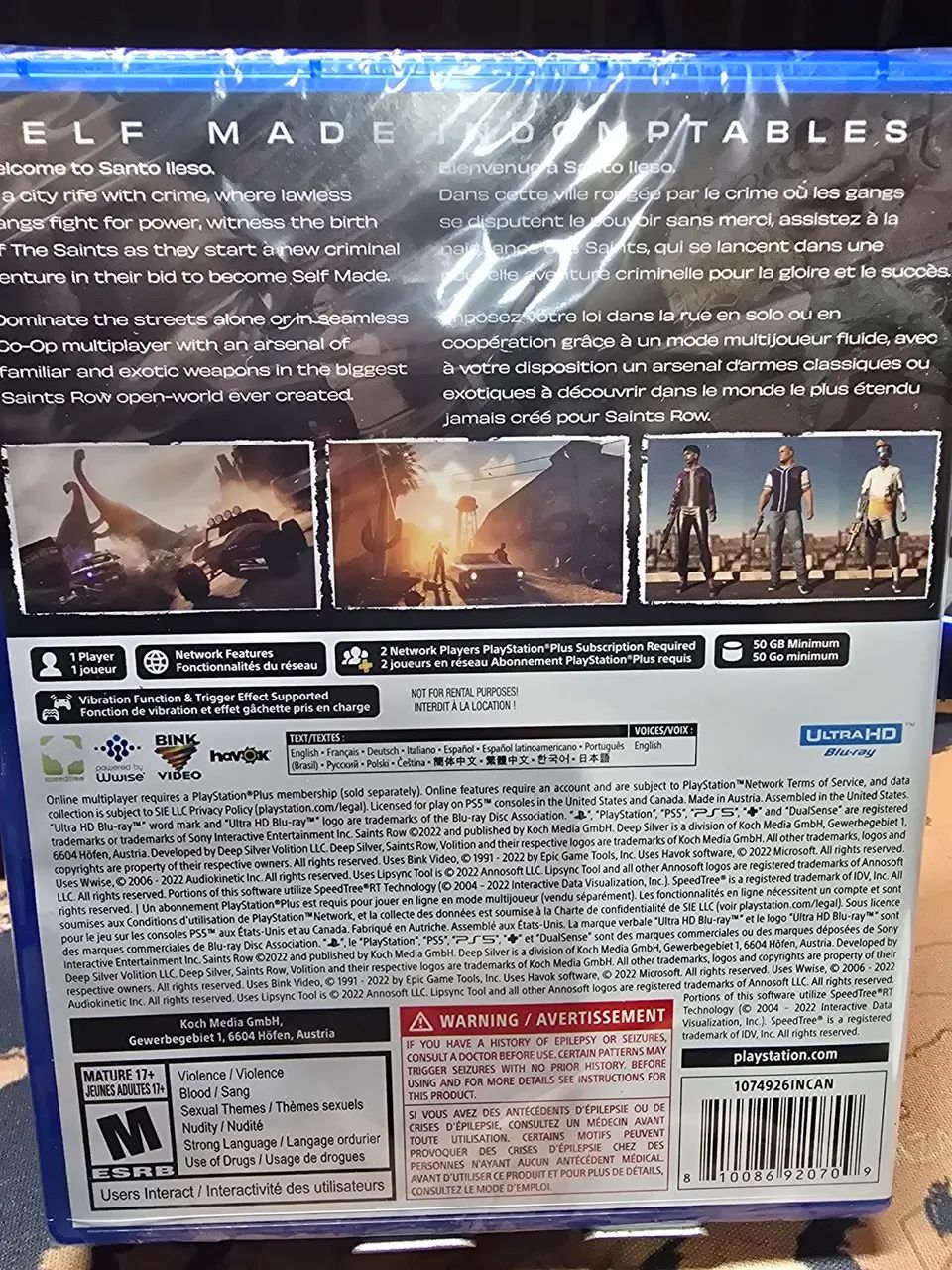 SAINTS ROW JOGO DE PS5 - Foto 2
