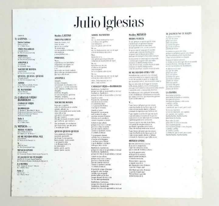 Disco de Vinil Julio Iglesias - Romances - Foto 3