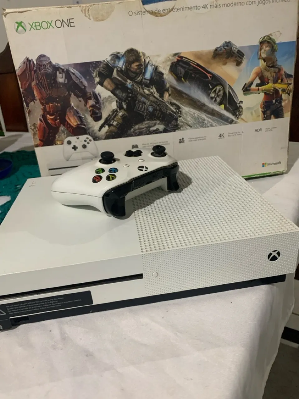 Xbox One - Console com Controle e Caixa Original