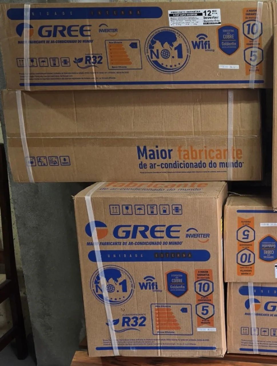 [Lacrado] Ar Condicionado Split Gree G-Top Inverter, 12.000 Btus, Wi-fi, Quente/Frio, 220v