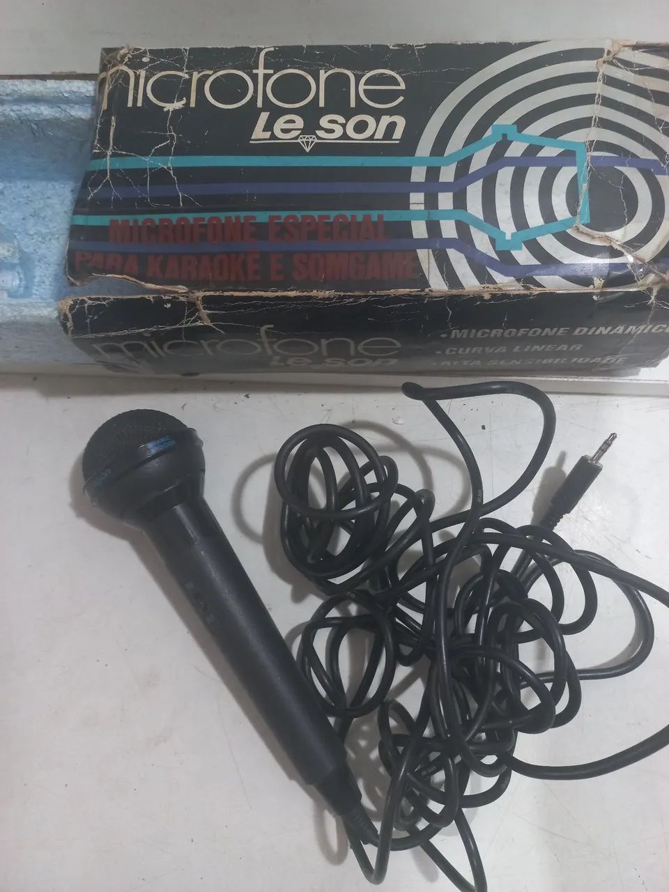 Microfone antigo Leson MK-2 para Karaokê  - Foto 2