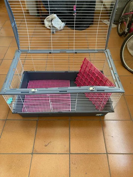 Gaiola para Roedores 96 cm  compr x 46 cm altura x 55 cm largura (usada mas bom estado 
