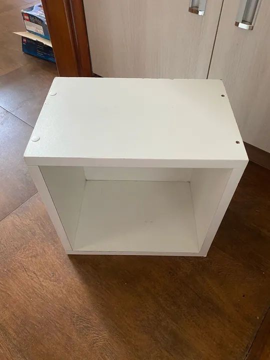 Prateleira de madeira branca - Foto 3