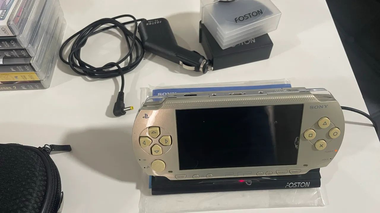 PSP playstation versao 1000 dourado Jogos de Vídeo Game Parque