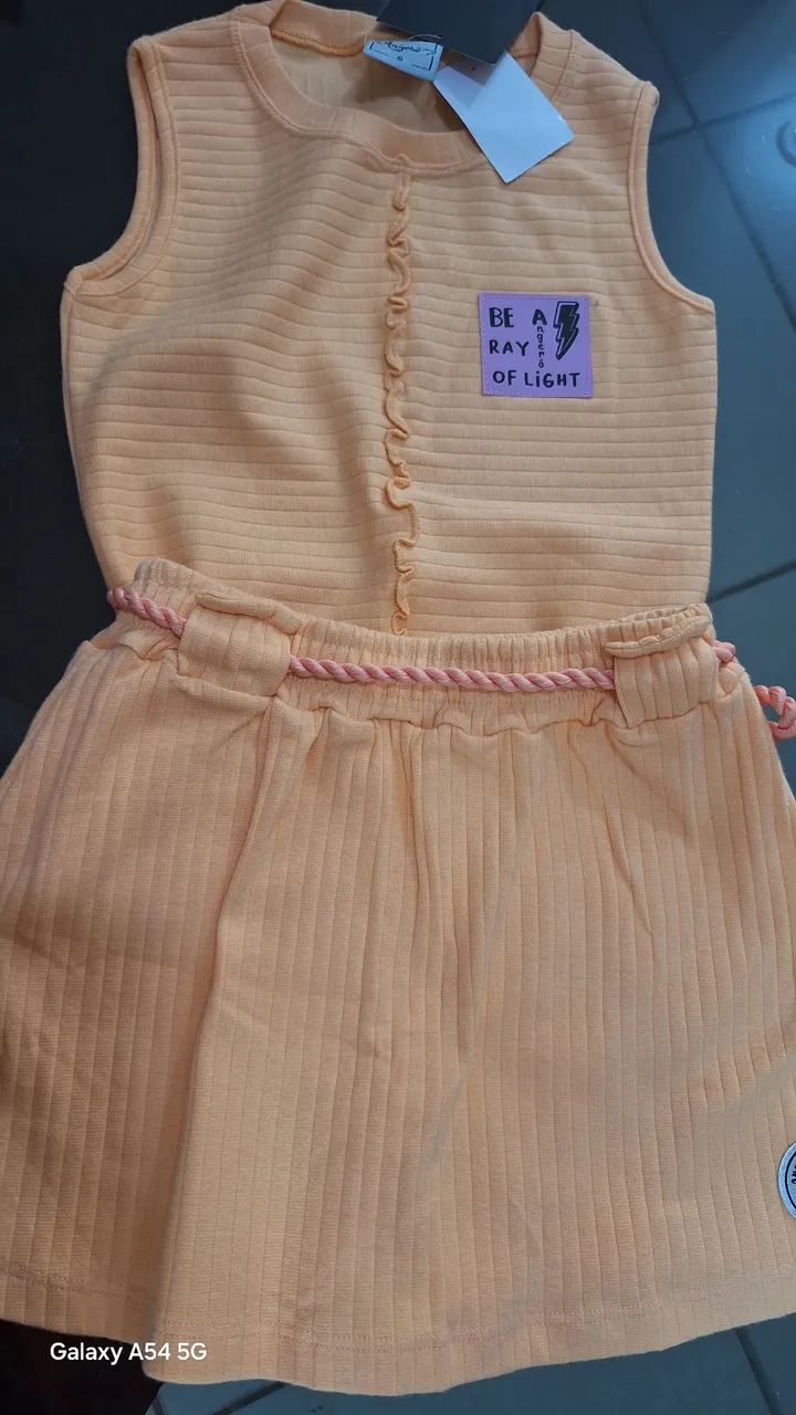 Conjunto roupa infantil Angerô veste 6 a 8 anos  - Foto 2