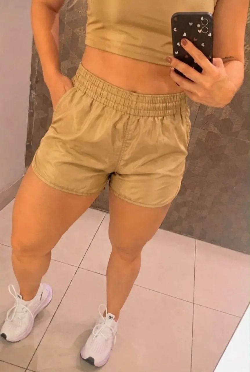 Short  tactel  com bolso tam p m g é ggg - Foto 3