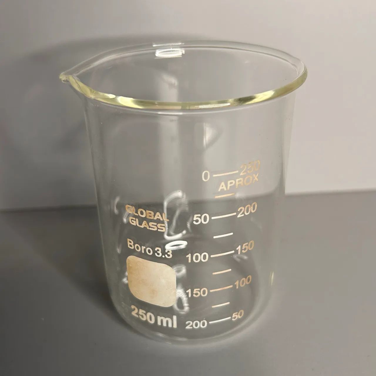 Copo béquer 250 ml vidro boro 