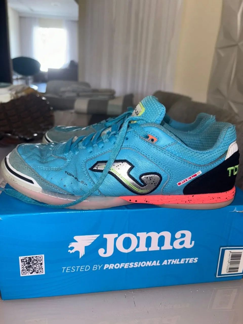 Chuteira Futsal Joma Top Flex Adulto - Foto 4