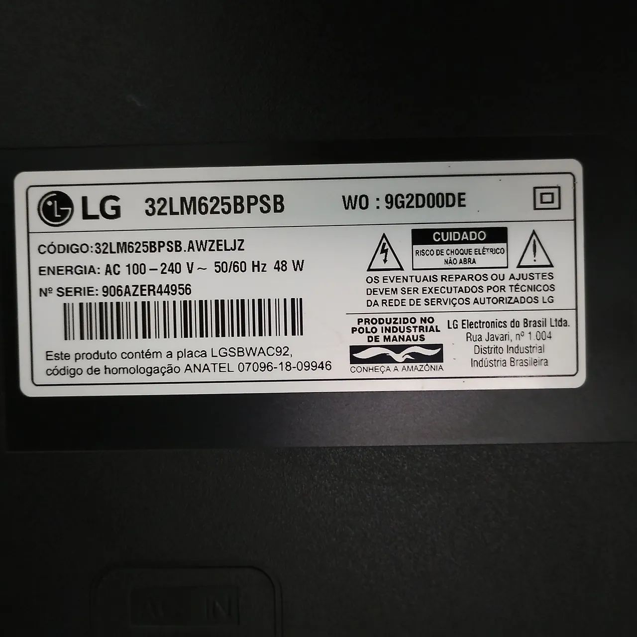 Smart TV LG 32" webOS - Excelente Estado - Foto 3