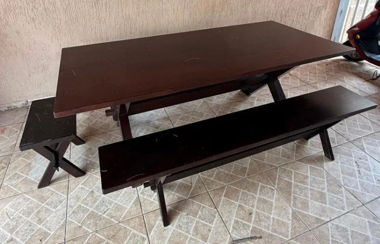 mesa com bancos - Foto 2