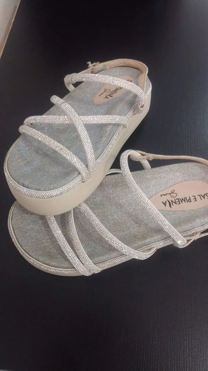 CHINELO SAL E PIMENTA COM STRASS - Foto 2