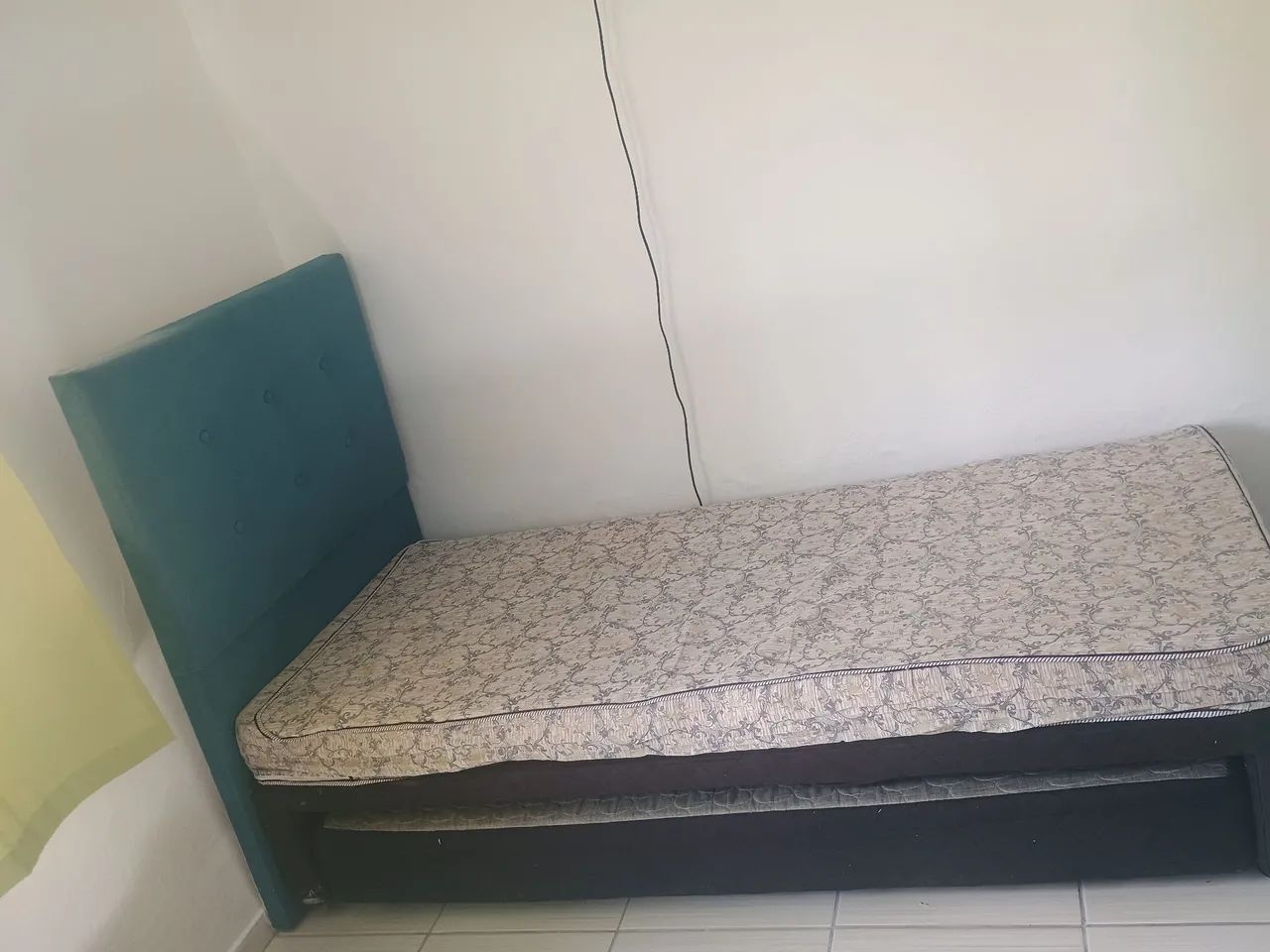 Bicama com auxiliar e colchão mais cabeceira 