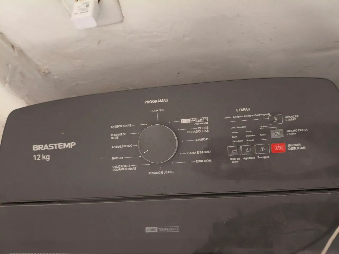 Placa de interface e placa de comando da lavadora Brastemp 12kg