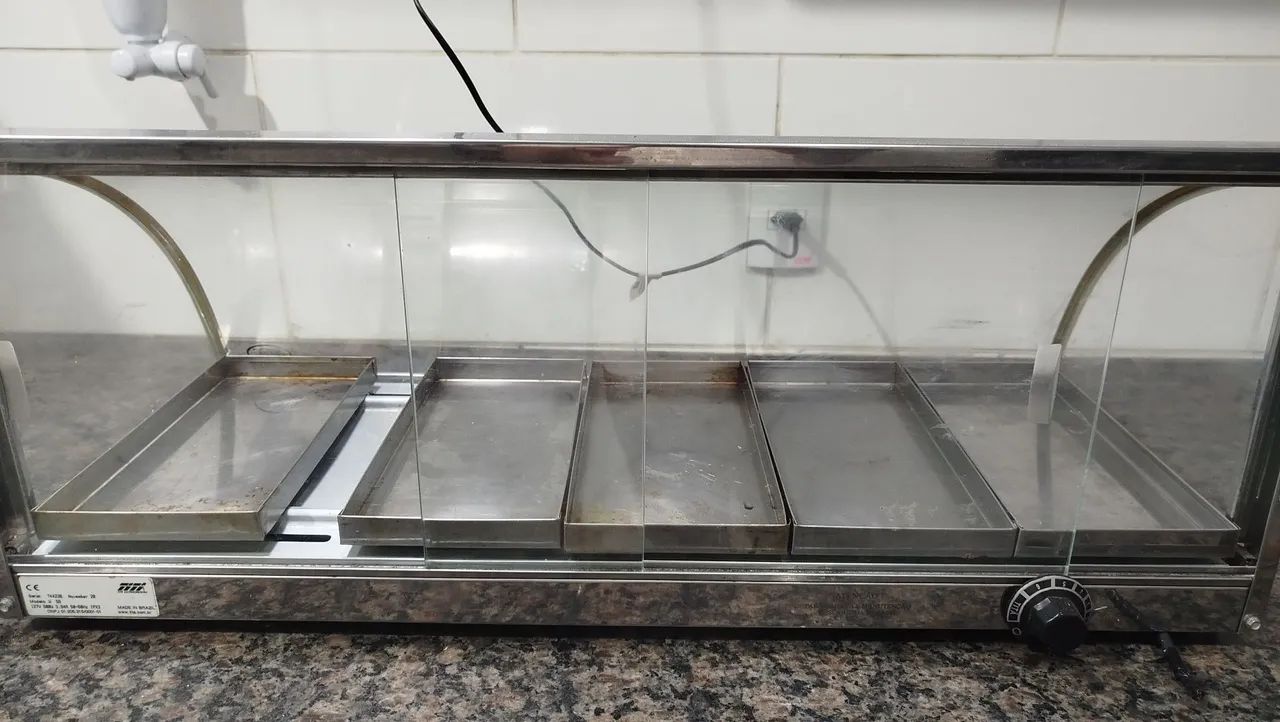 Vitrine estufa curva