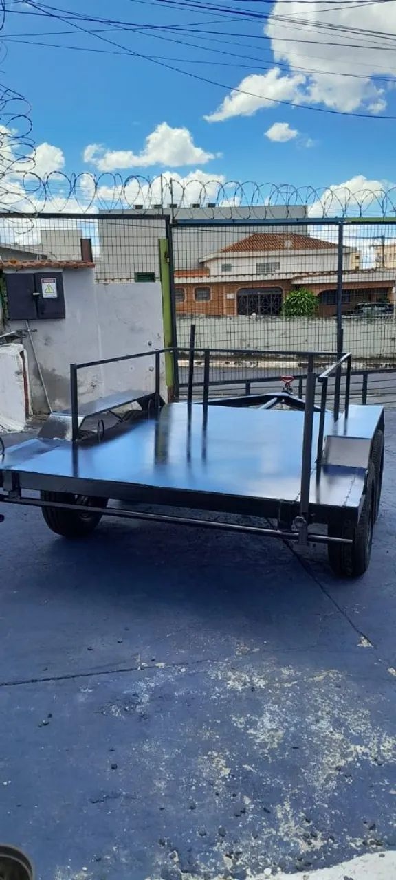 Carretinha prancha para som carga lixo - Foto 2