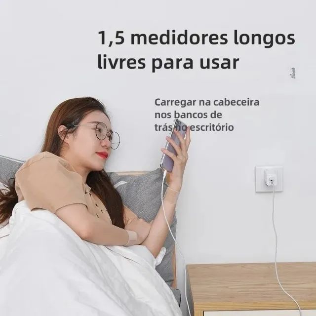 Kit 2x Cabo Lightning 1.5m Baseus 2.4a Para iPhone - Novo - Foto 4