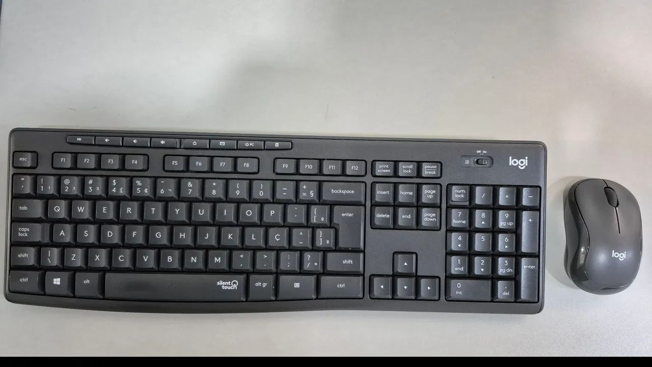 Teclado e mouse sem fio logitech M220 Silent