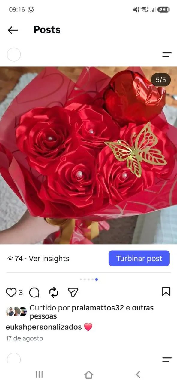 Buque rosas de cetim - Foto 5
