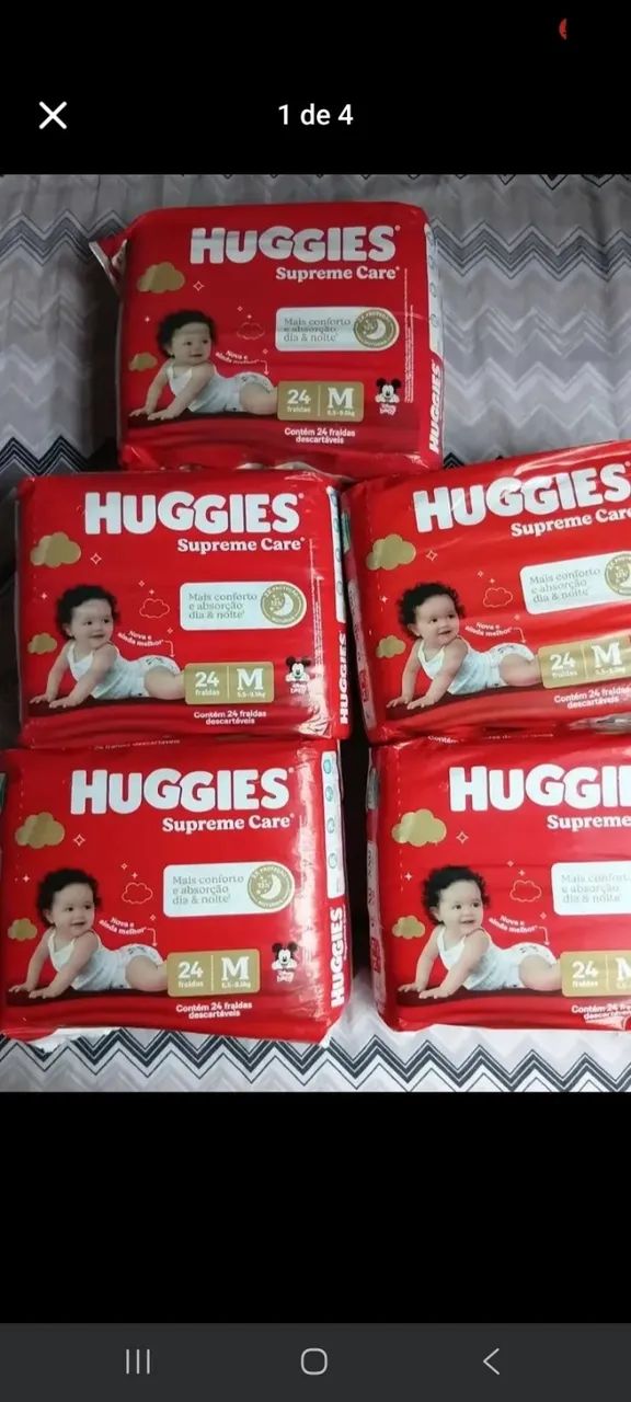 Fralda M (PAMPERS E HUGGUIES) - Foto 3