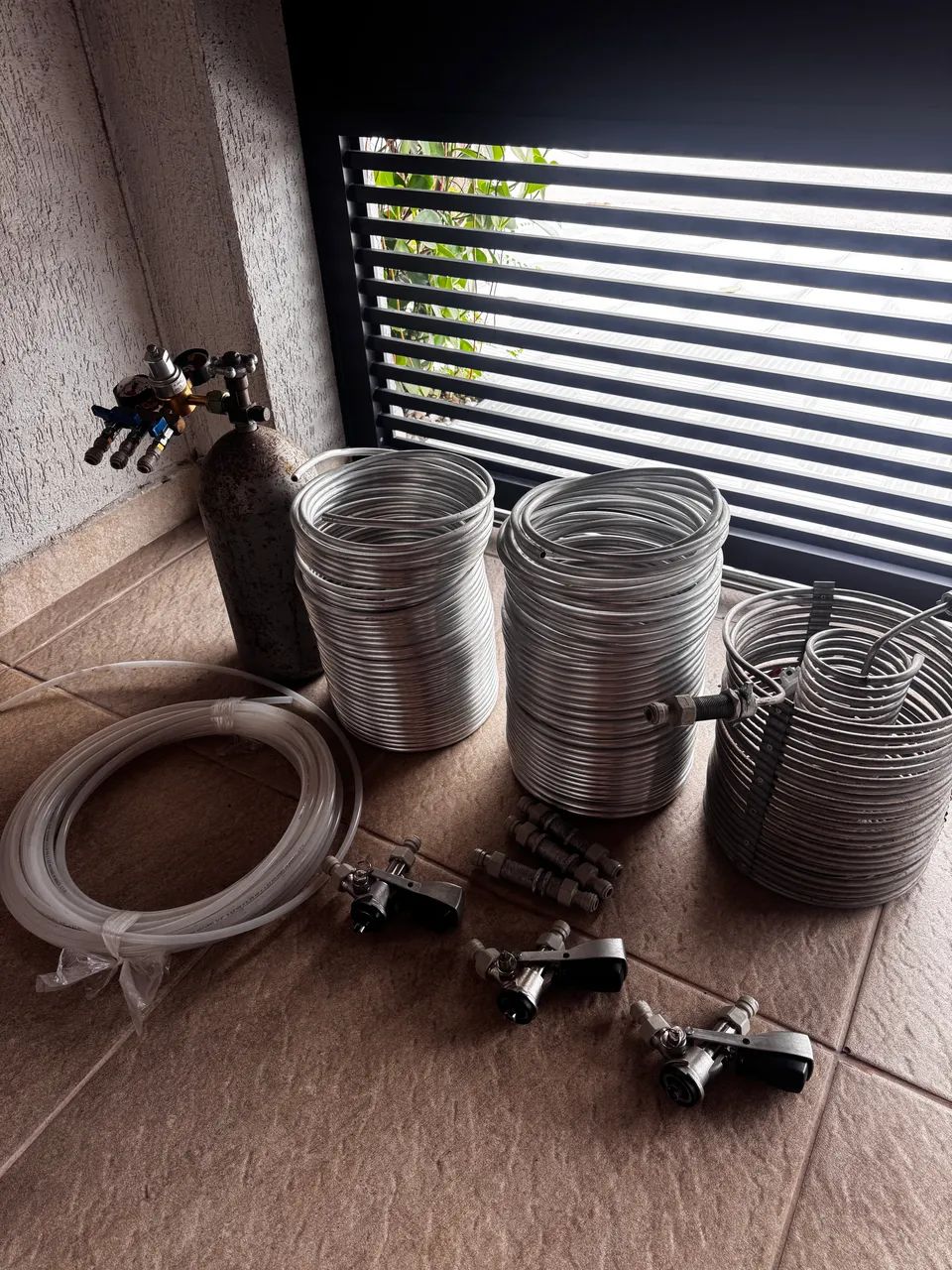 Cilindro co2 serpentina engate rapido barril de choop