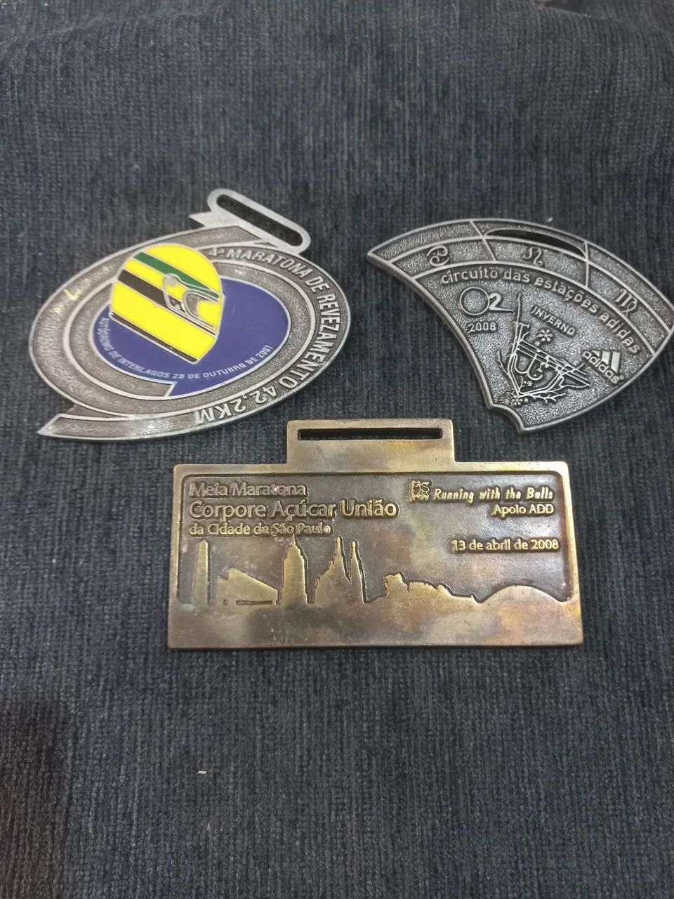 3 medalhas antigas 