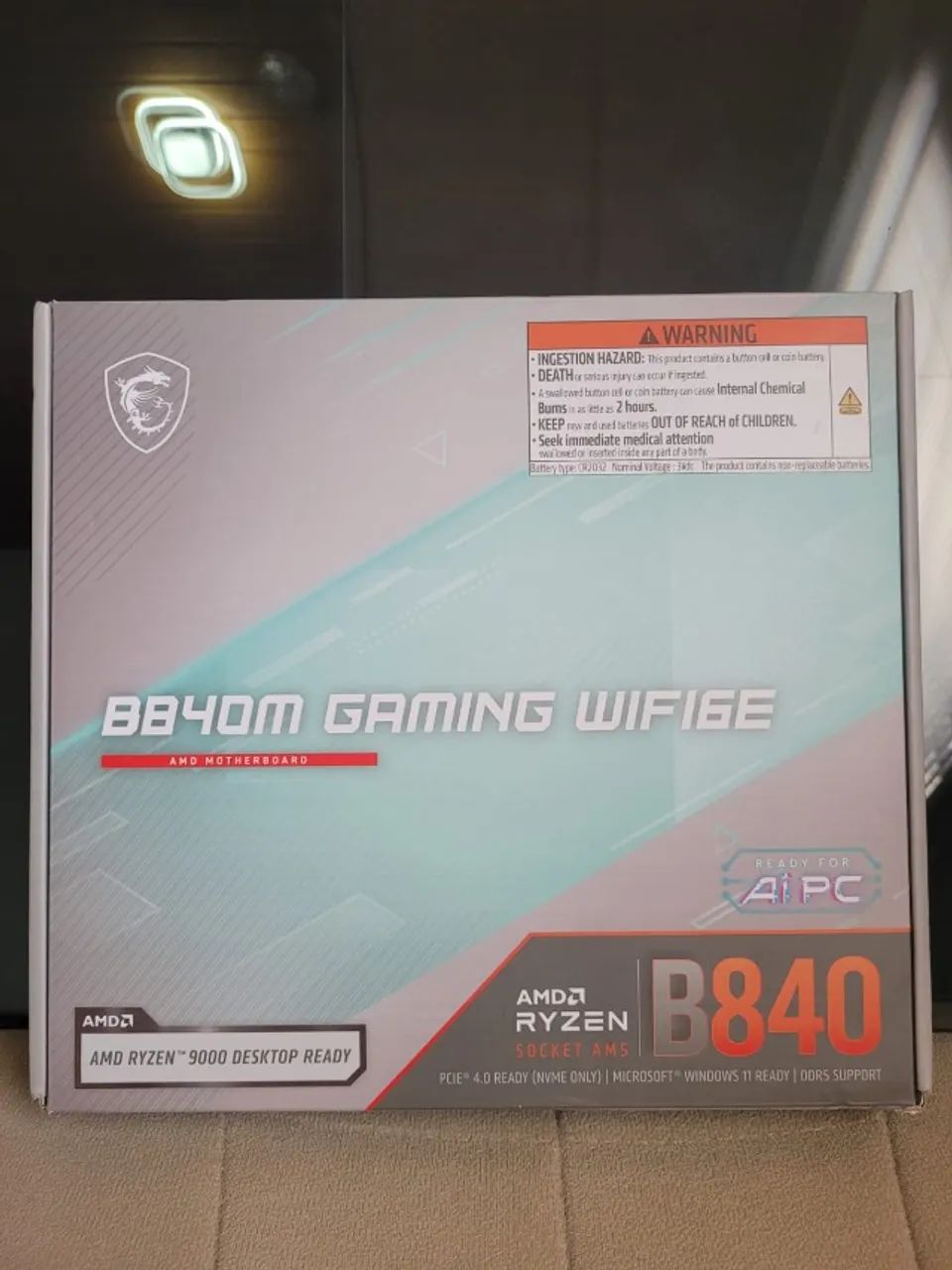 Placa Mãe Gigabyte B840 AM5 - Foto 3