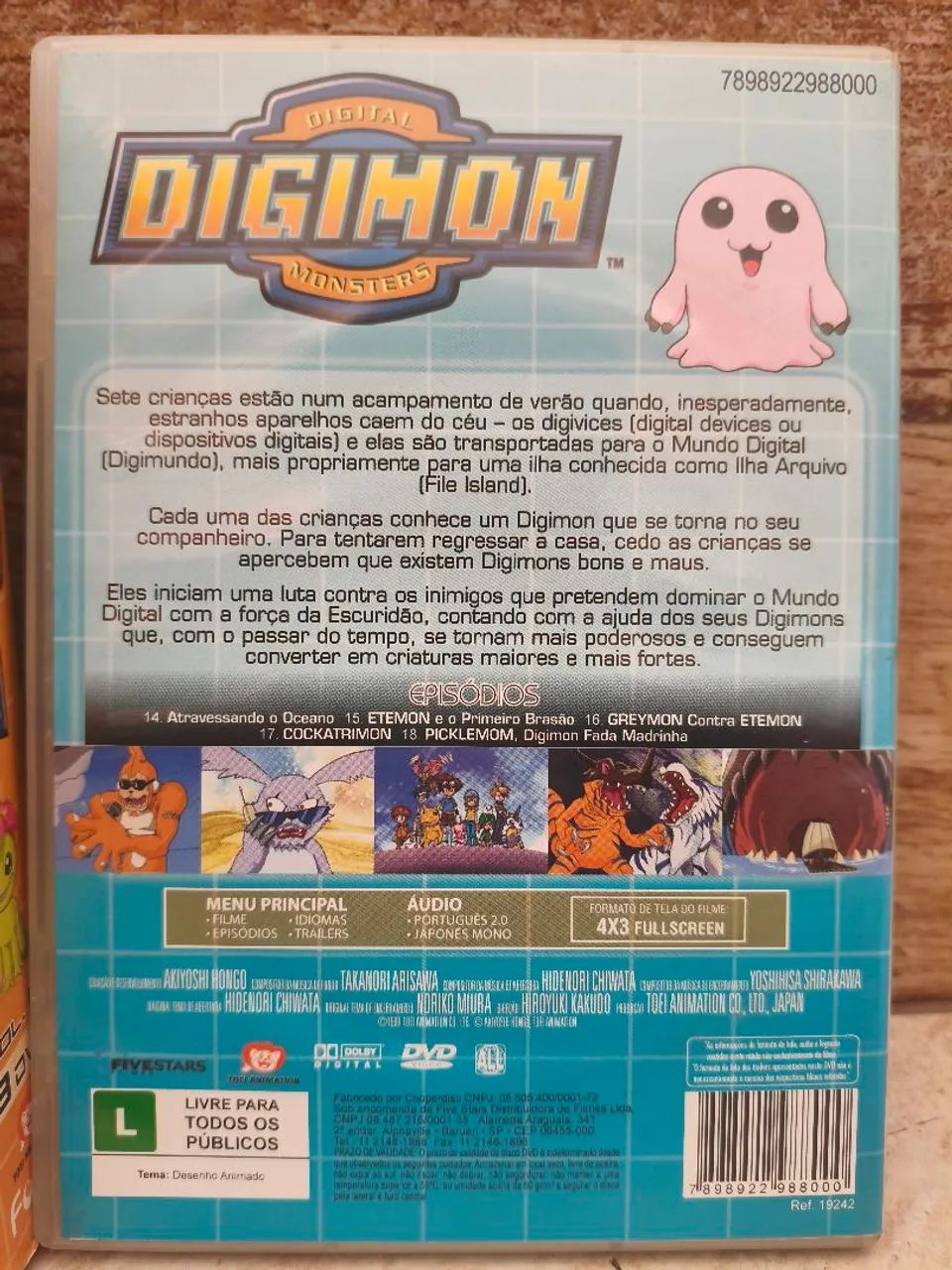 DVD digimon vol 1 ao 4 - Foto 3